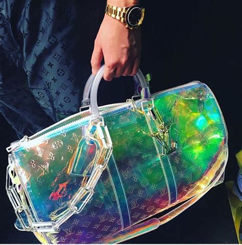 louis vuitton clear holographic bag|Louis Vuitton monogram canvas bag.